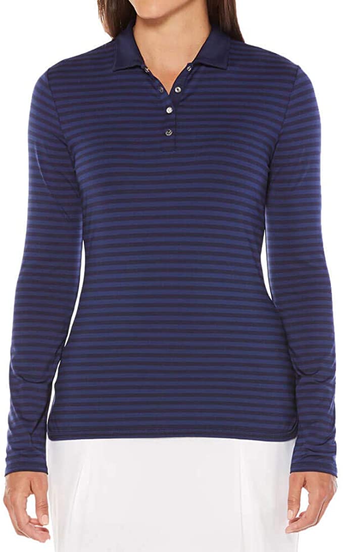 Womens Callaway Opti-Dri Tonal Stripe Golf Polo Shirts
