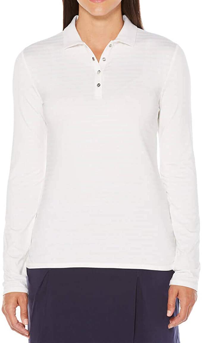 Callaway Womens Opti-Dri Tonal Stripe Golf Polo Shirts