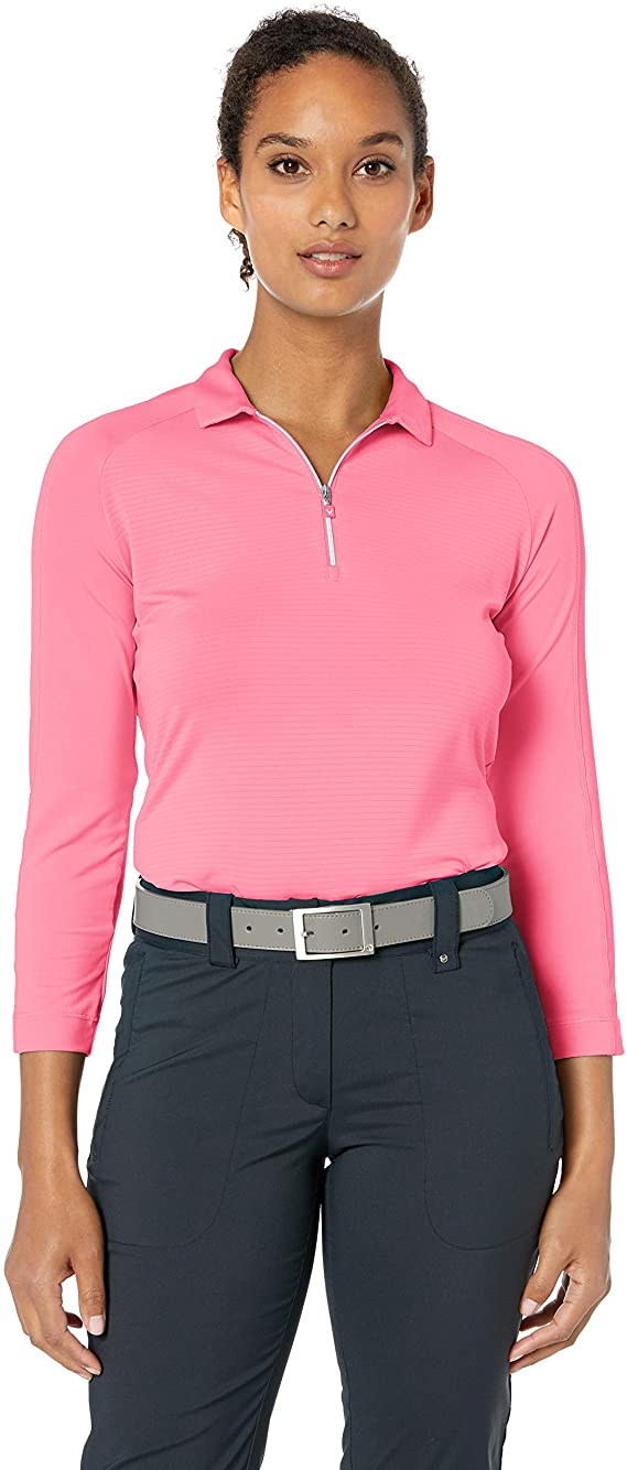 Womens Callaway Shadow Striped Golf Polo Shirts