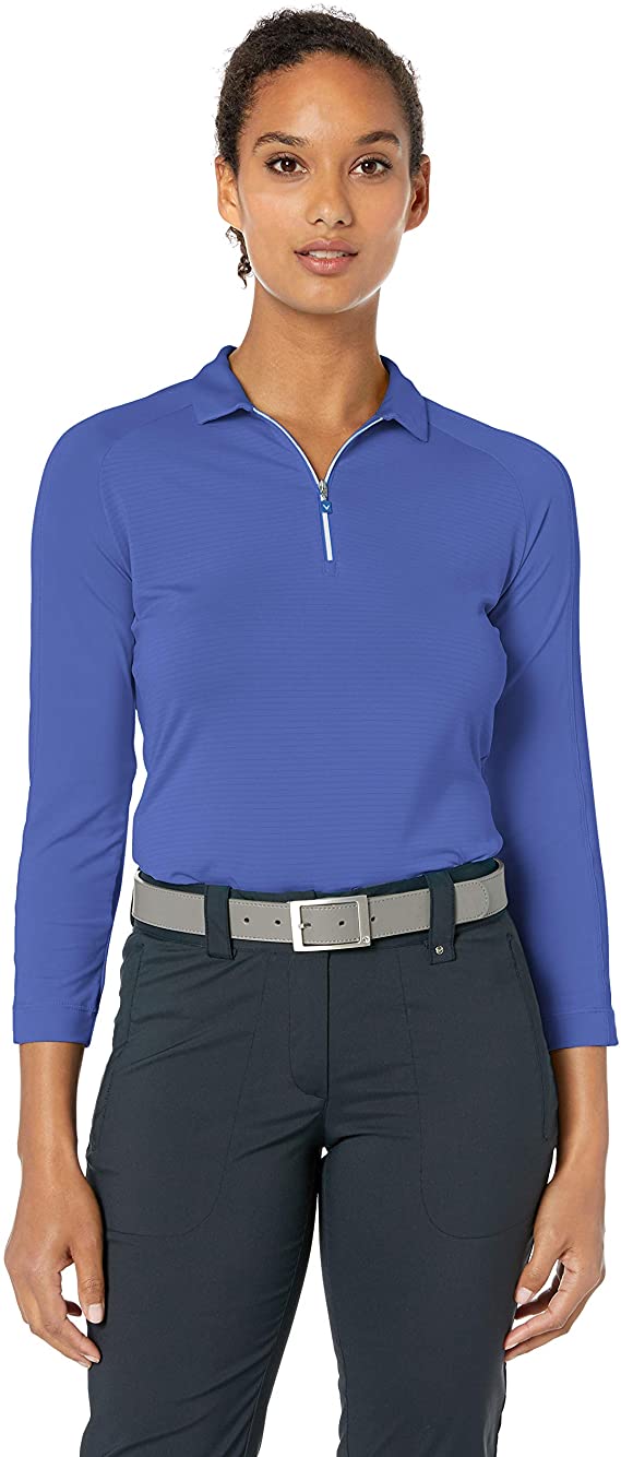 Callaway Womens Shadow Striped Golf Polo Shirts