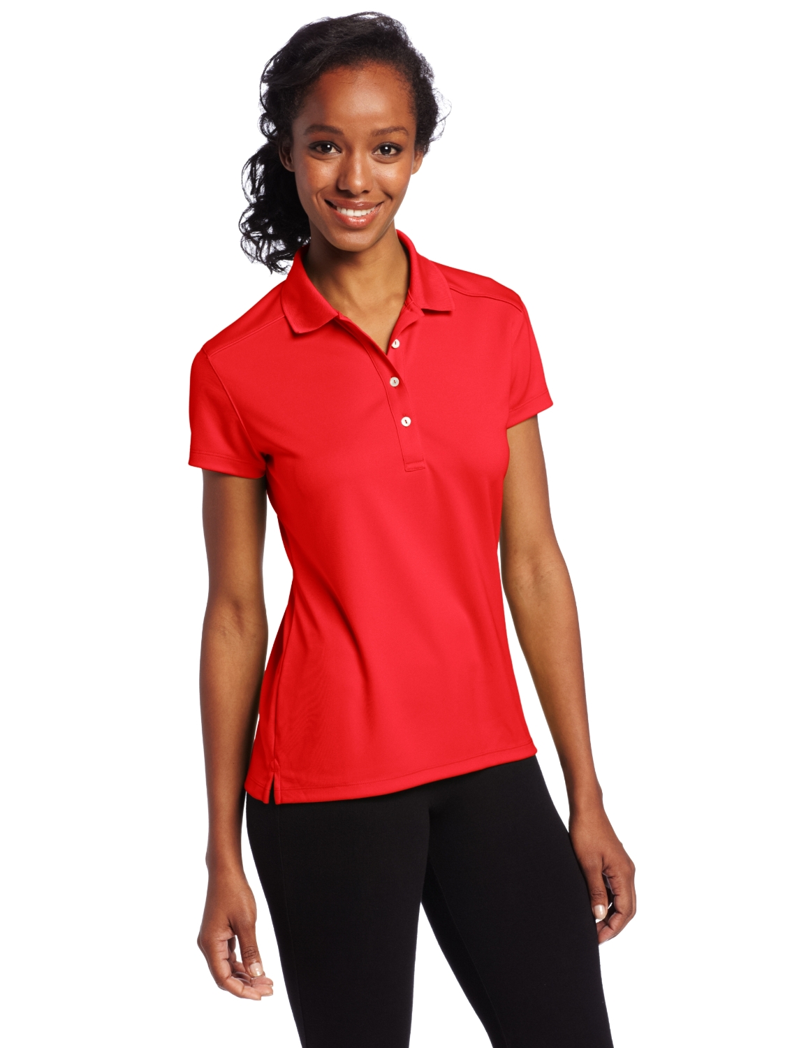 Womens Callaway Short Sleeve Solid Double Knit Golf Polo Shirts