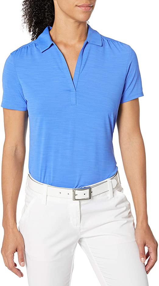 Callaway Womens Short Sleeve Tonal Golf Polo Shirts