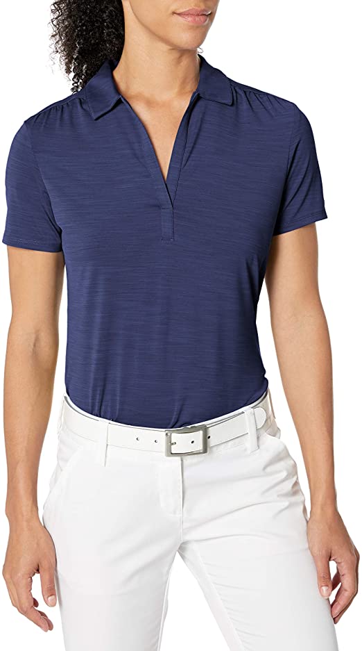 Callaway Womens Short Sleeve Tonal Golf Polo Shirts