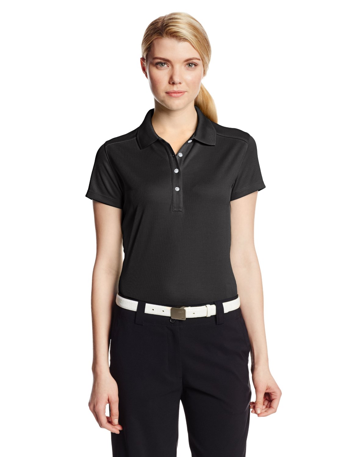Callaway Solid Double Knit Short Sleeve Golf Polo Shirts