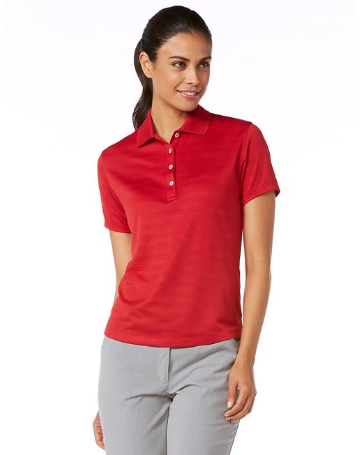 Womens Textured Performance Golf Polo Shirts