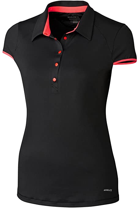 Womens Cutter & Buck Cap Sleeve Brighton Golf Polo Shirts