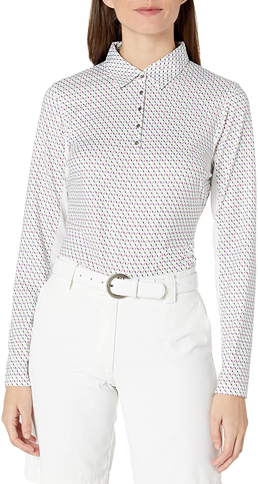 Womens Cutter & Buck Drytec Mimi Printed Golf Polo Shirts