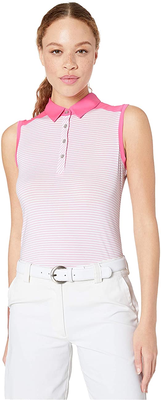 Cutter & Buck Womens Lauren Stripe Golf Polo Shirts
