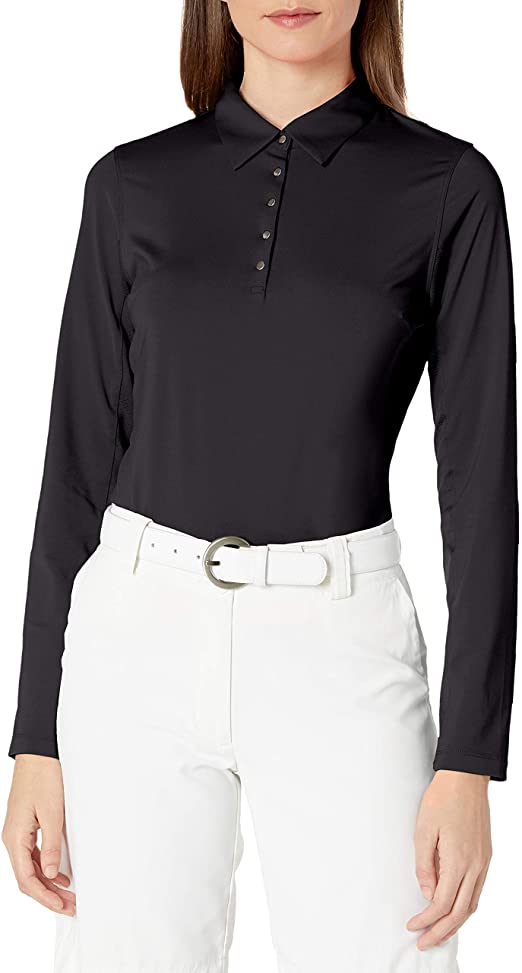 Cutter & Buck Womens Long Sleeve Luca Golf Polo Shirts