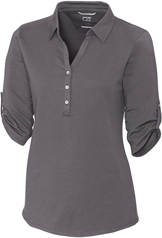 Cutter & Buck Womens Tri-Blend Stretch Jersey Golf Polo Shirts
