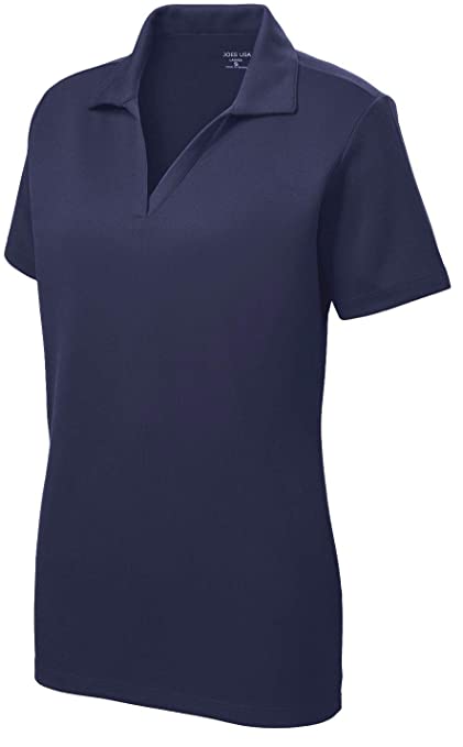 Dri-Equip Womens Racer Mesh Golf Polo Shirts