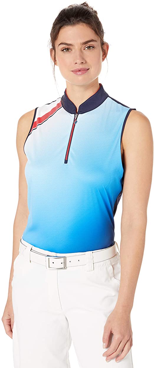Womens Greg Norman Danica Sleeveless Golf Polo Shirts