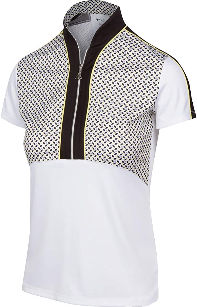 Womens Greg Norman Driver Zip Golf Polo Shirts