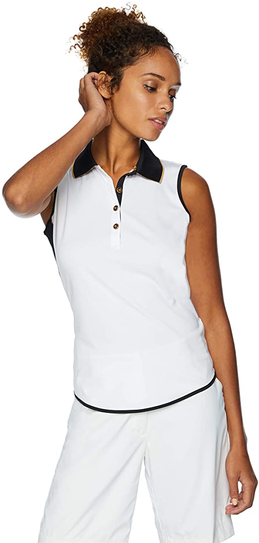 Womens Greg Norman Keira Sleeveless Golf Polo Shirts