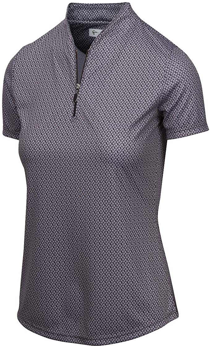 Greg Norman Womens Micro Paisley Golf Polo Shirts