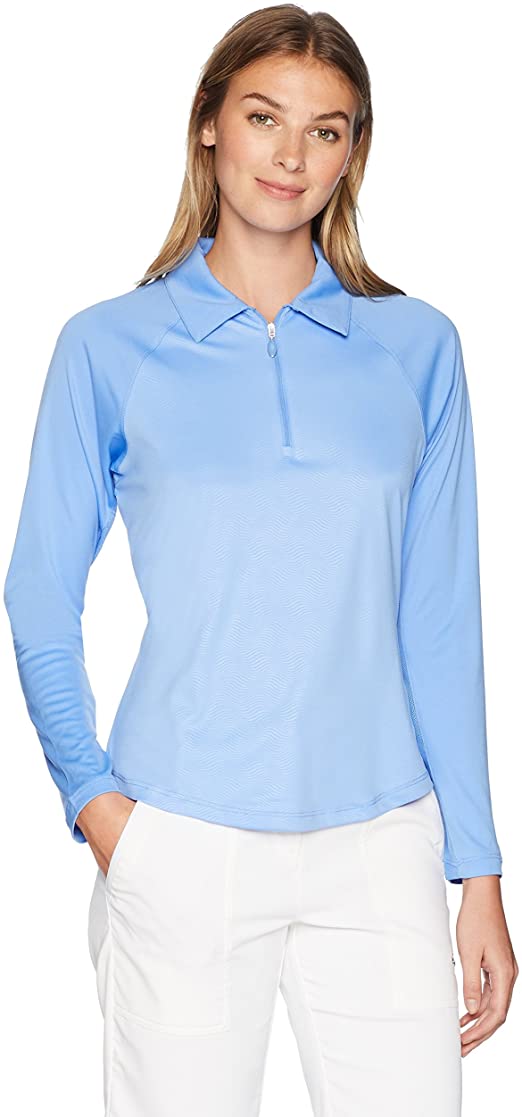 Greg Norman Womens Solar Wave Golf Polo Shirts