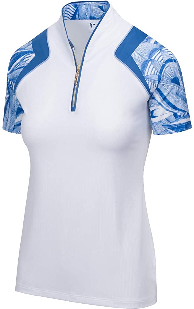 Womens Greg Norman Viceroy Zip Golf Polo Shirts