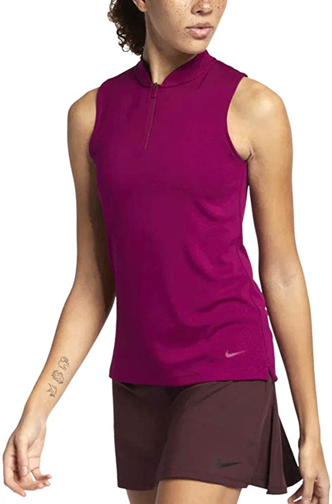 Nike Womens Dri-Fit Sleeveless Blade Golf Polo Shirts