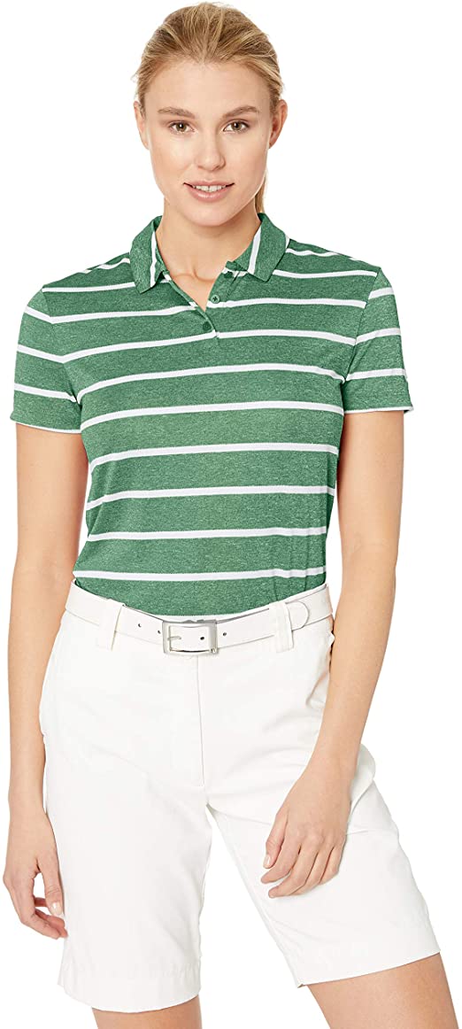 Nike Womens Dri-Fit Striped Golf Polo Shirts