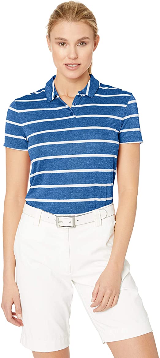 Nike Womens Dri-Fit Striped Golf Polo Shirts