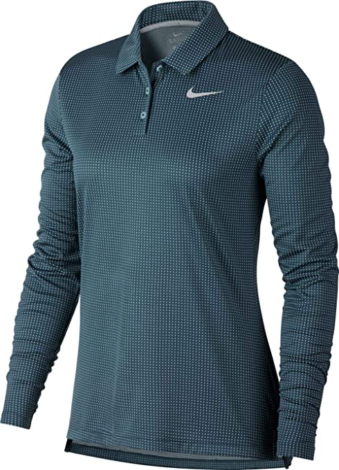 Nike Womens Dry Core Circular Knit Jacquard Golf Polo Shirts