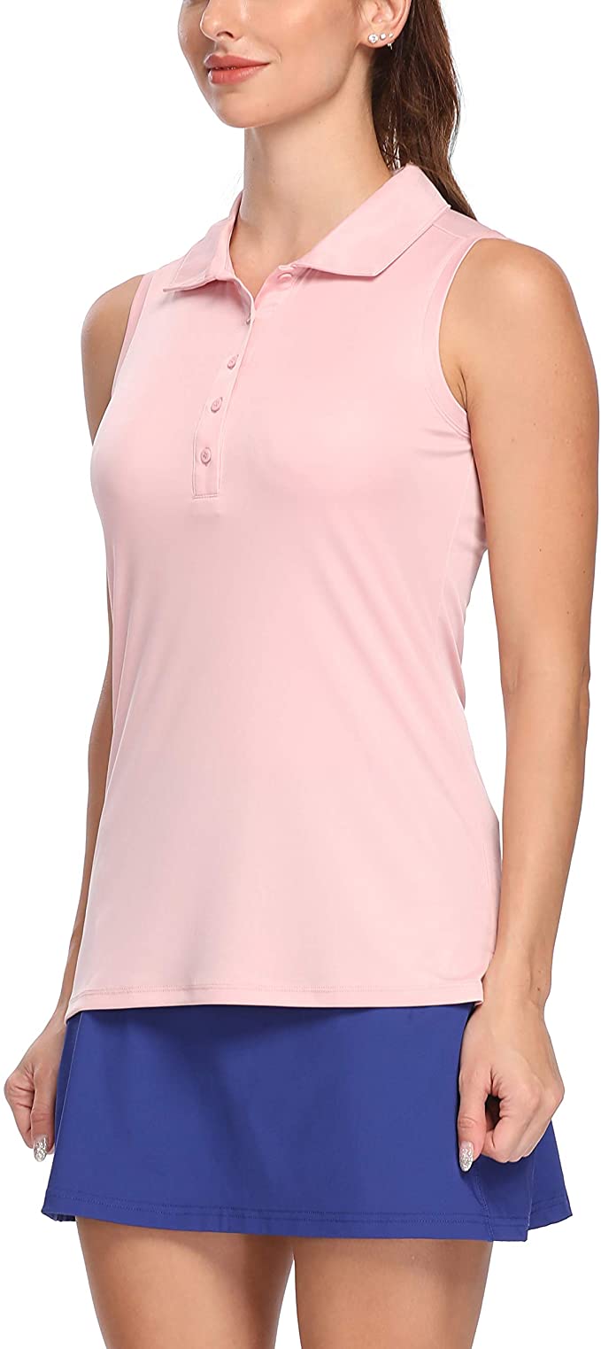 LastFor1 Womens UPF 50+ Quick Dry Golf Polo Shirts
