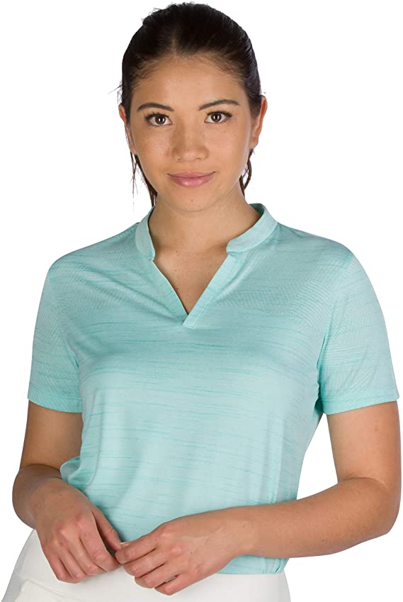 Three Sixty Six Womens Dri-Fit Breathable Compression Golf Polo Shirts