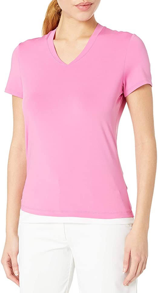 Womens PGA Tour Airflux Solid Golf Tops