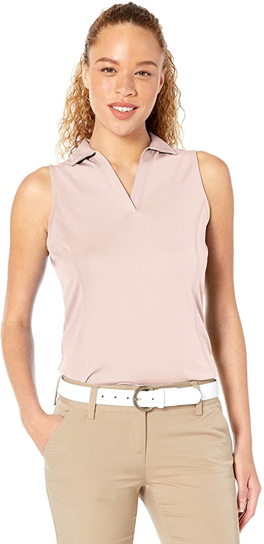 Womens PGA Tour Sleeveless Airflux Golf Polo Shirts