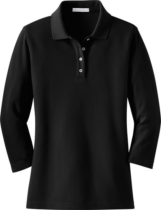 Womens Port Authority EZCotton Pique Sport Golf Polo Shirts