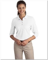 Port Authority Long Sleeve Silk Touch Golf Polo Shirts