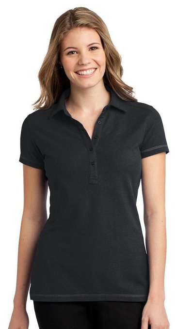 Port Authority Womens Modern 5-Button Wicking Golf Shirts