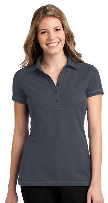 Womens Modern 5-Button Wicking Golf Polo Shirts