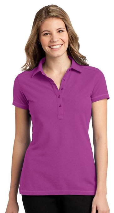 Port Authority Womens Modern 5-Button Wicking Polo Shirts