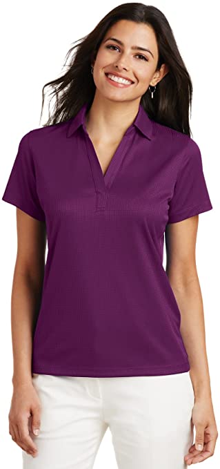 Port Authority Womens Performance Fine Jacquard Golf Polo Shirts