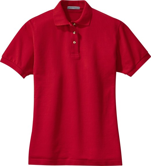Womens Pique Knit Sport Golf Polo Shirts