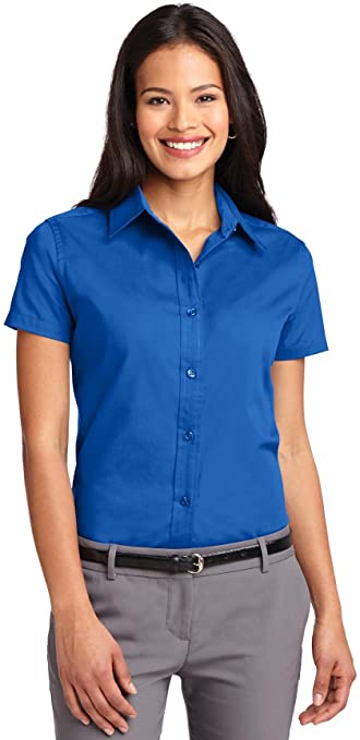 Womens Port Authority Short Sleeve Easy Care Golf Shirts