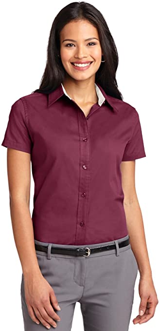 Port Authority Womens Short Sleeve Easy Care Golf Shirts