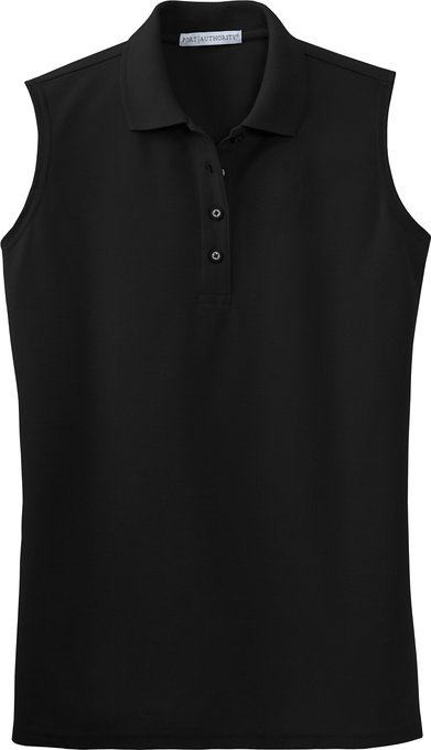 Port Authority Womens Silk Touch Sleeveless Polo Shirts