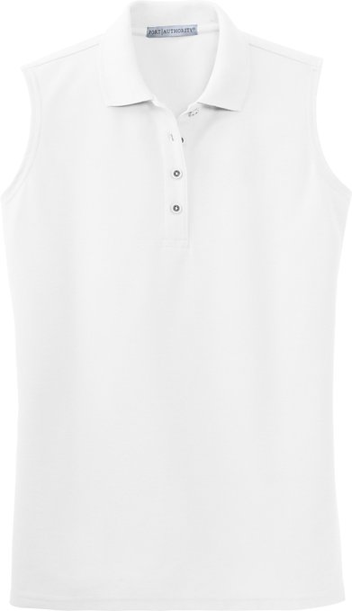 Port Authority Silk Touch Sleeveless Golf Polo Shirts