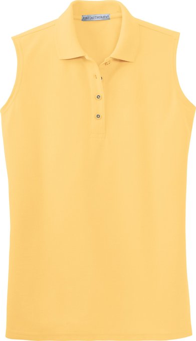Womens Silk Touch Sleeveless Golf Polo Shirts