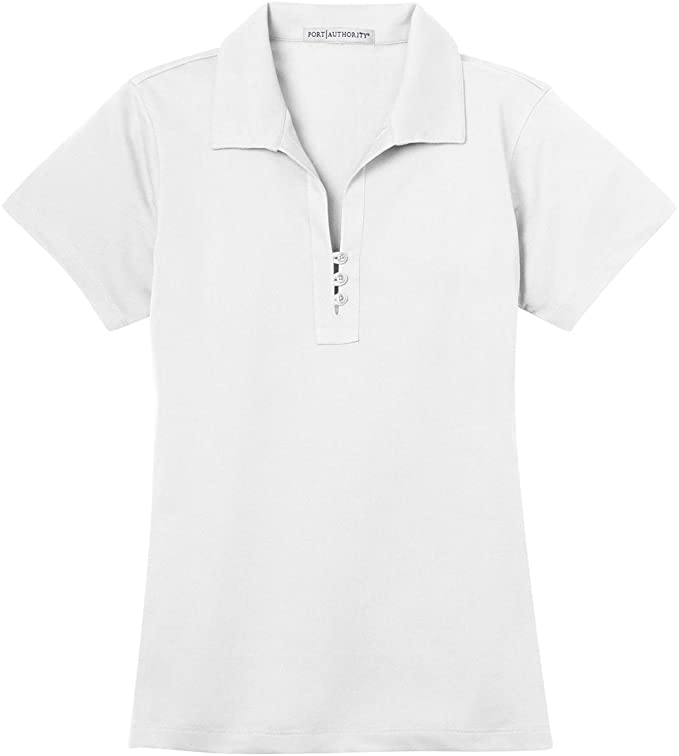 Womens Port Authority Tech Pique Golf Polo Shirts