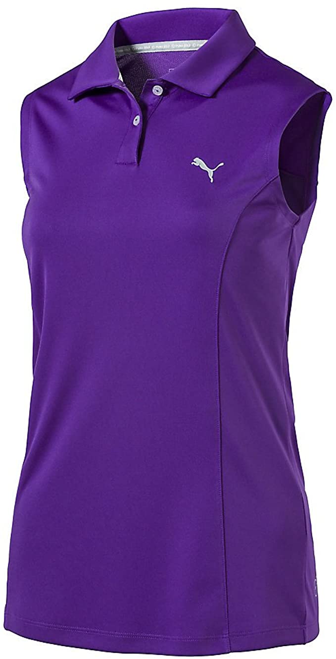 Puma Womens 2017 Pounce Sleeveless Golf Polo Shirts