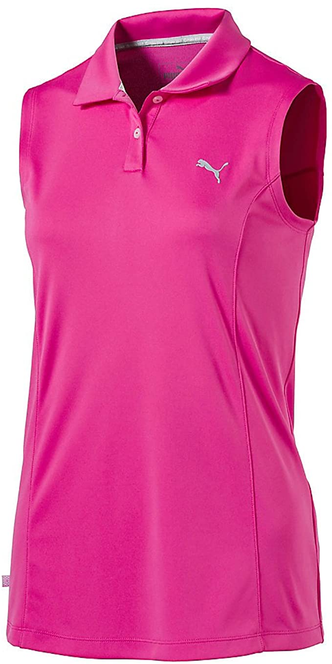 Puma Womens 2017 Pounce Sleeveless Golf Polo Shirts