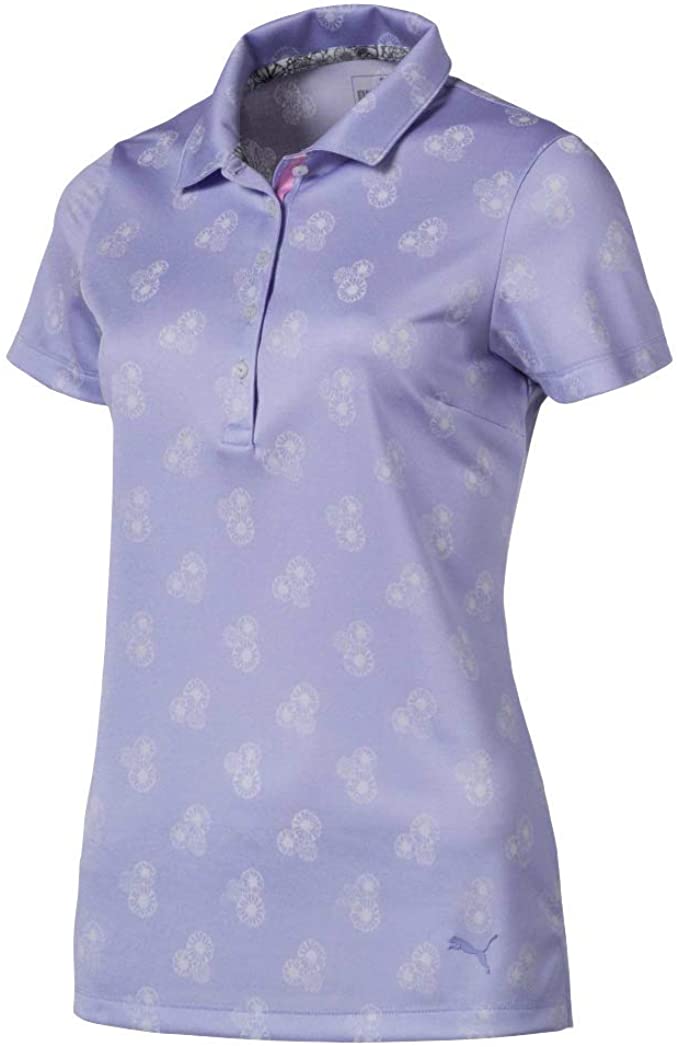 Womens Puma 2019 Burst Into Bloom Golf Polo Shirts