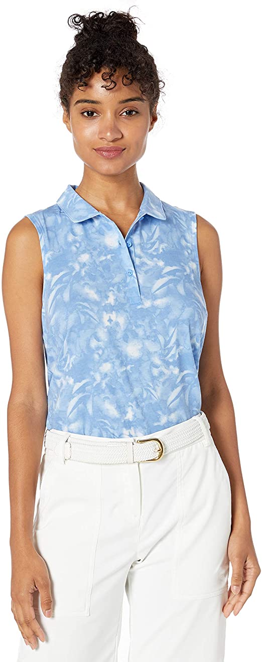 Puma Womens 2019 Flower Sleeveless Golf Polo Shirts