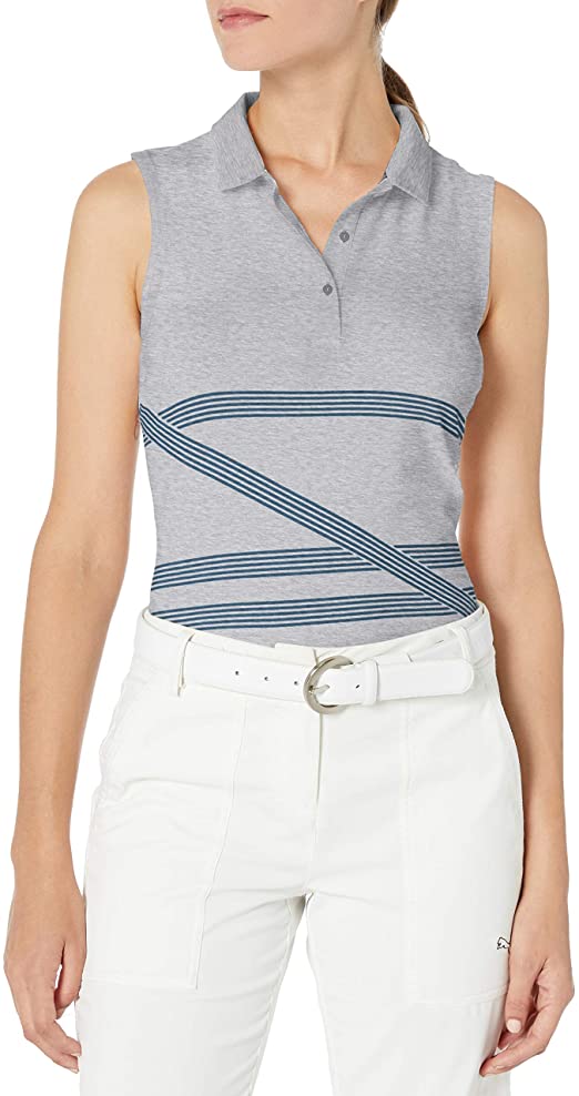 Puma Womens 2019 Script Sleeveless Golf Polo Shirts