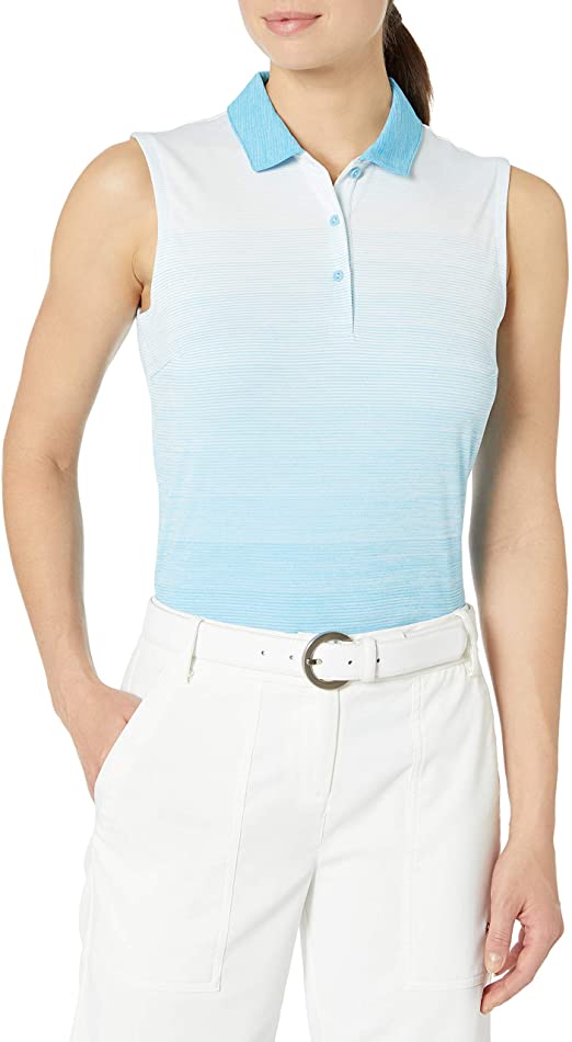 Puma Womens 2020 Ombre Sleeveless Golf Polo Shirts