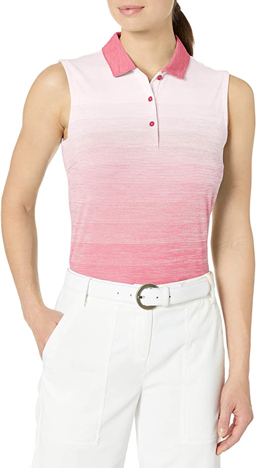 Puma Womens 2020 Ombre Sleeveless Golf Polo Shirts