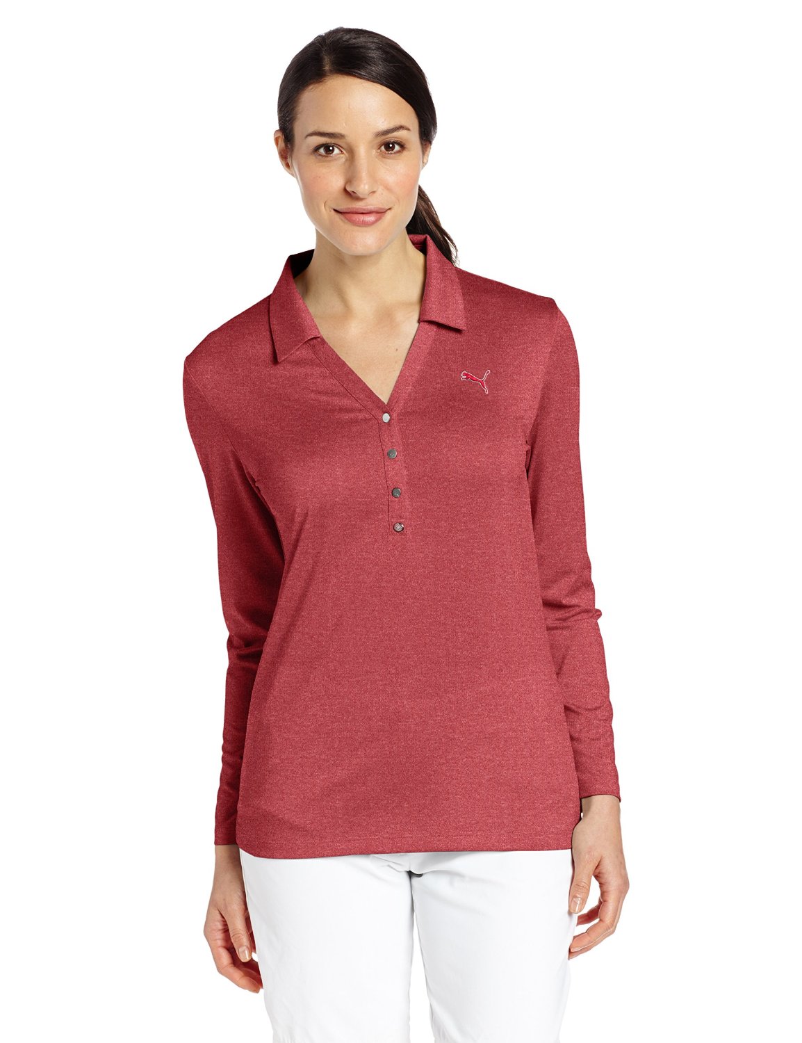 Puma NA Long Sleeve Golf Polo Shirts